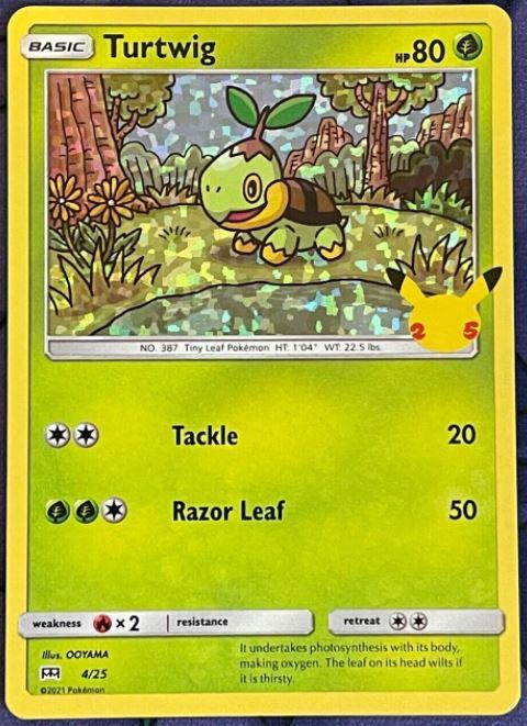 McDonalds 2021 Turtwig [Holo] Pokémon card