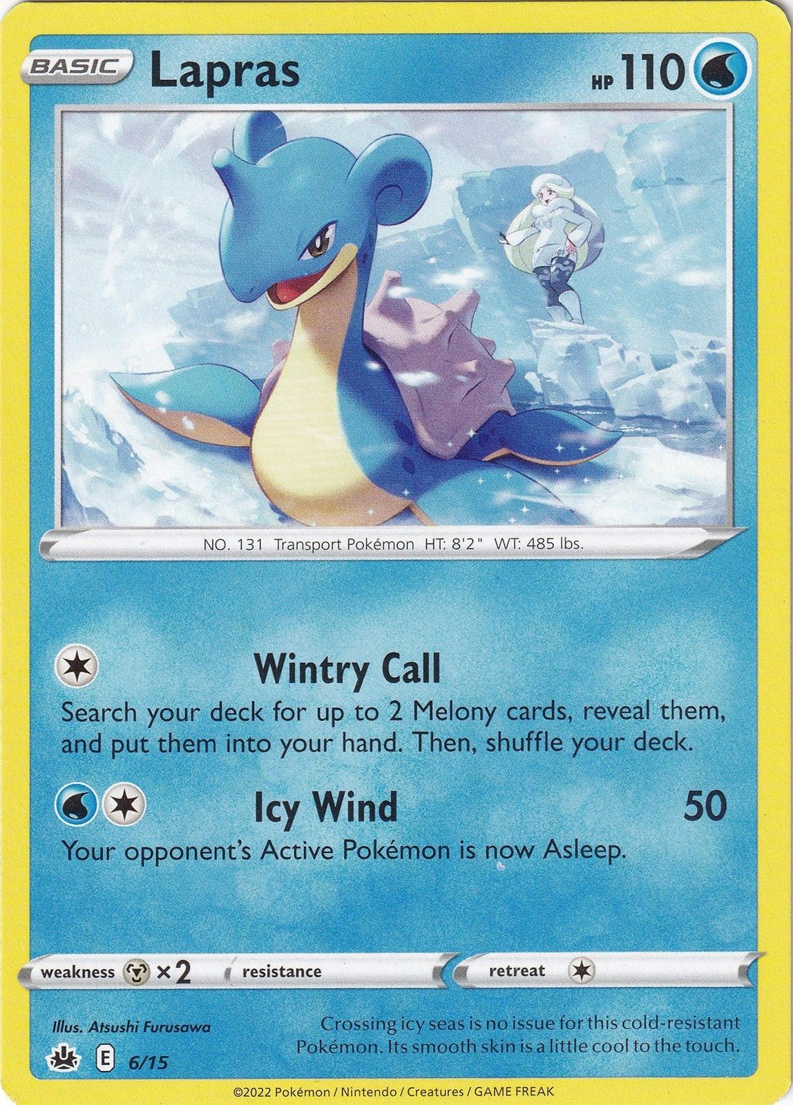 McDonalds 2022 Lapras Pokémon card