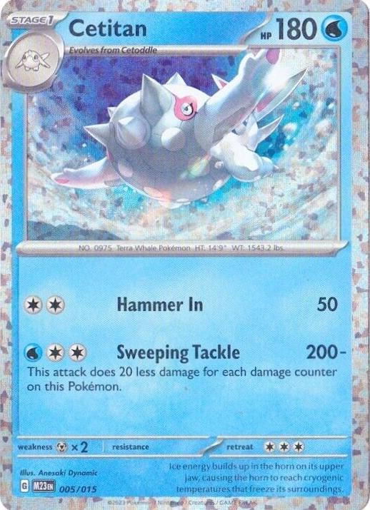 McDonalds 2023 Cetitan [Holo] Pokémon card