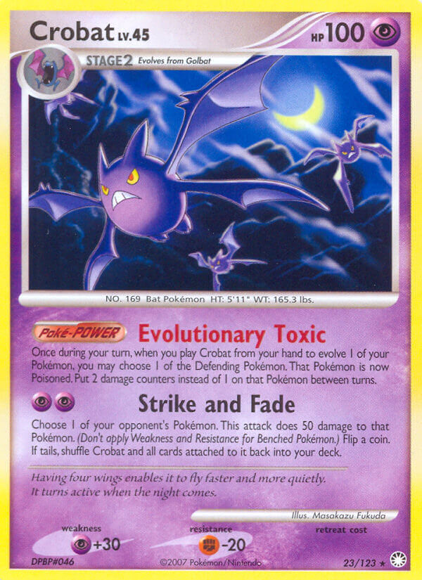 Mysterious Treasures Crobat Pokémon card