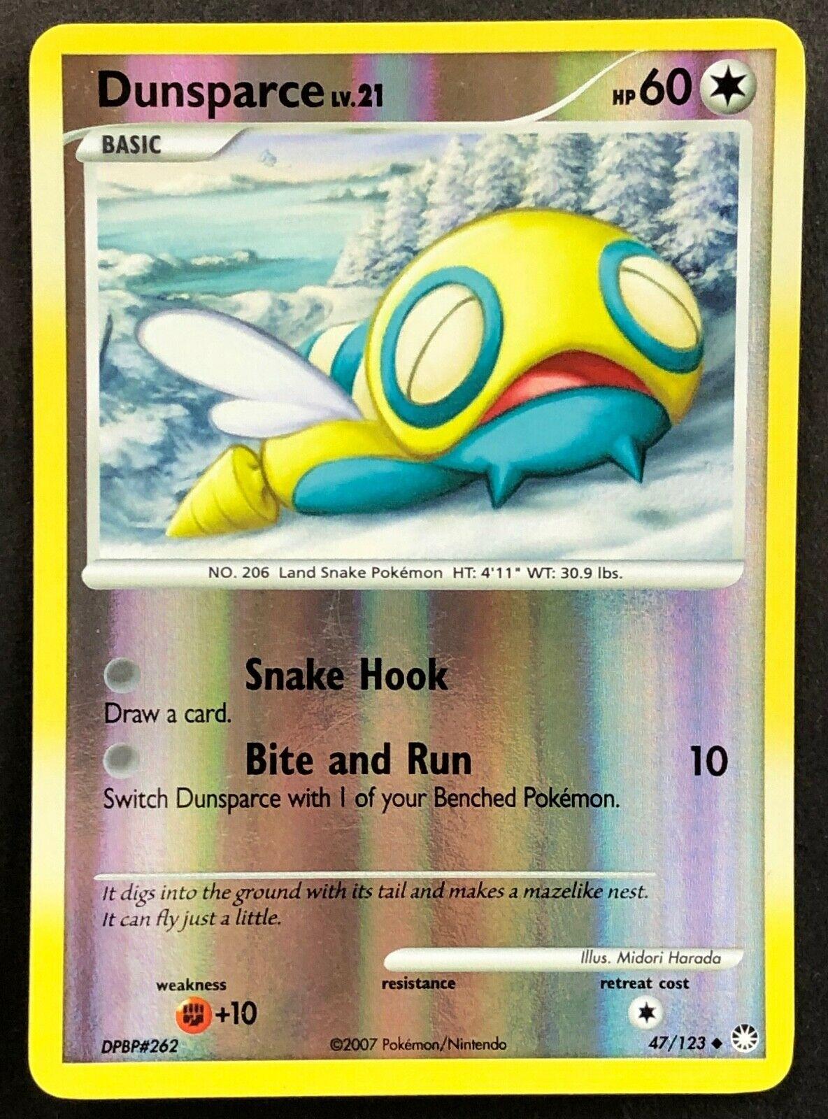 Mysterious Treasures Dunsparce [Reverse Holo] Pokémon card
