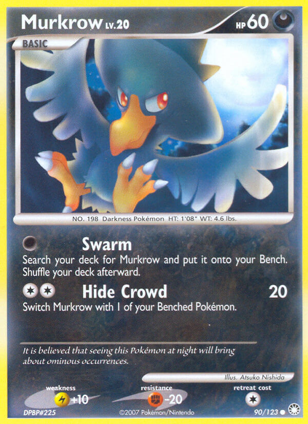 Mysterious Treasures Murkrow Pokémon card