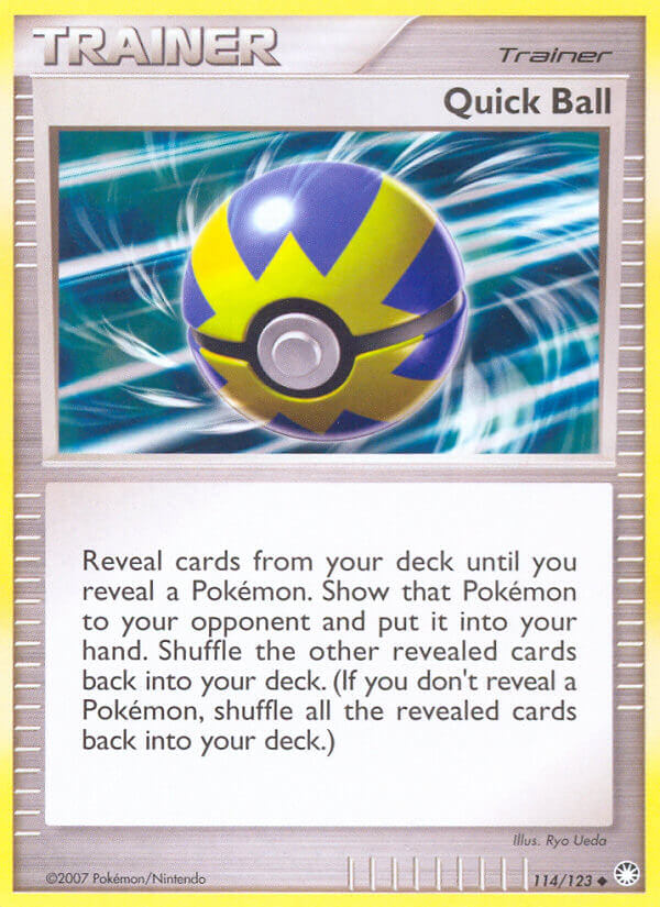 Mysterious Treasures Quick Ball Pokémon card
