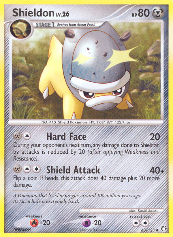 Mysterious Treasures Shieldon Pokémon card