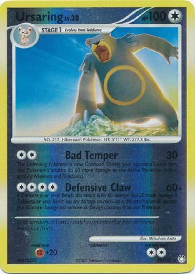 Mysterious Treasures Ursaring [Reverse Holo] Pokémon card