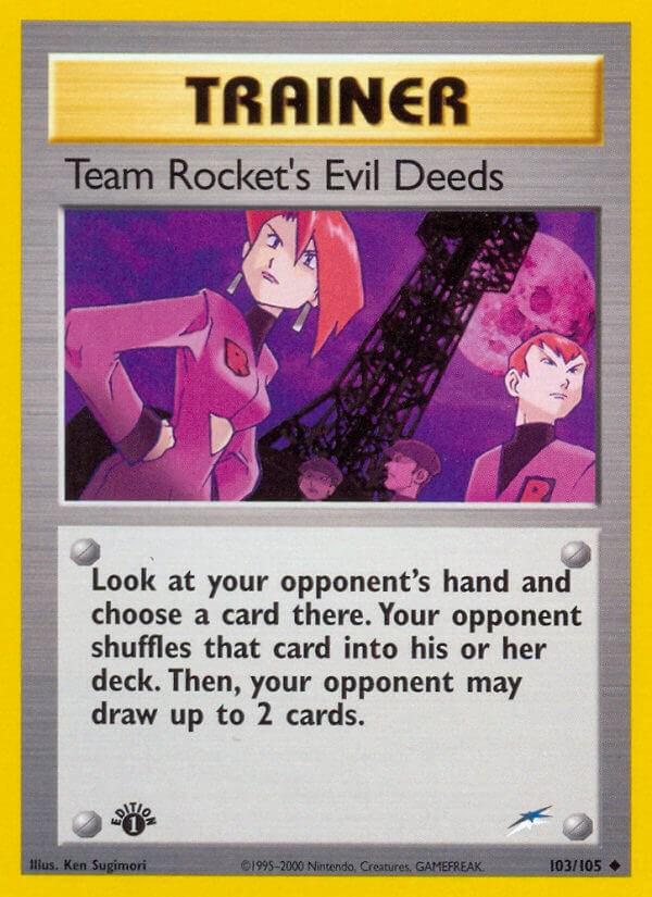 Team Rocket's Evil Deeds [1st-Edition]