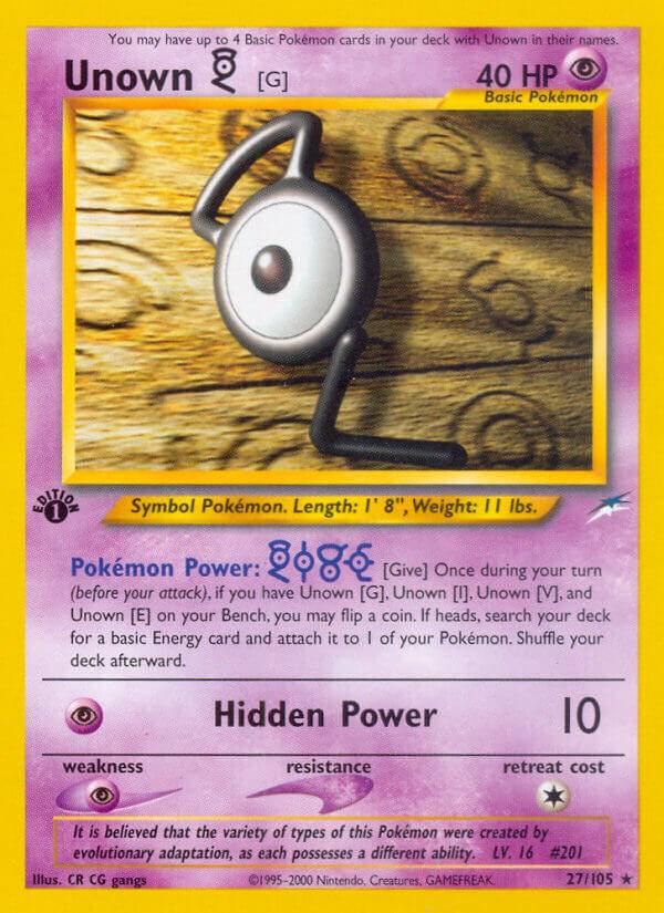 Unown G [1st-Edition]