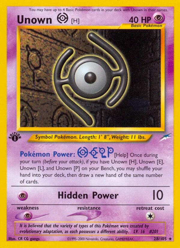 Unown H [1st-Edition]