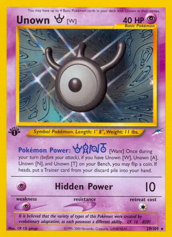 Unown W [1st-Edition]