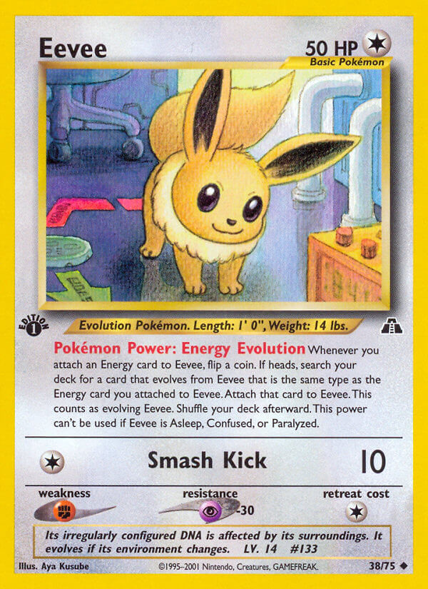 Neo Discovery Eevee Pokémon card