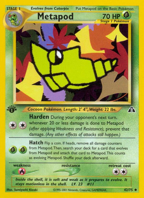 Neo Discovery [1st-Edition] Metapod [1st-Edition] Pokémon card