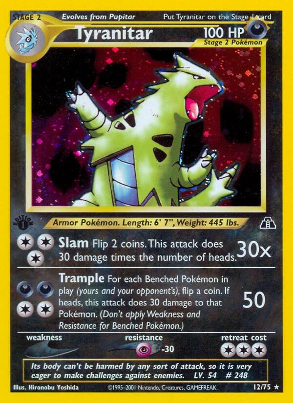 Neo Discovery [1st-Edition] Tyranitar [1st-Edition] Pokémon card