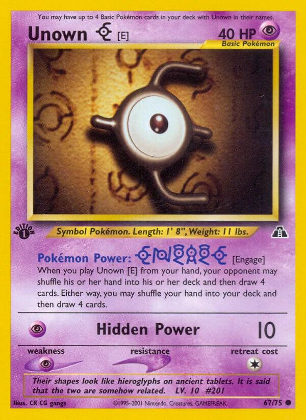 Neo Discovery [1st-Edition] Unown E [1st-Edition] Pokémon card