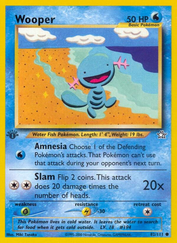 Neo Genesis [1st-Edition] Wooper [1st-Edition] Pokémon card