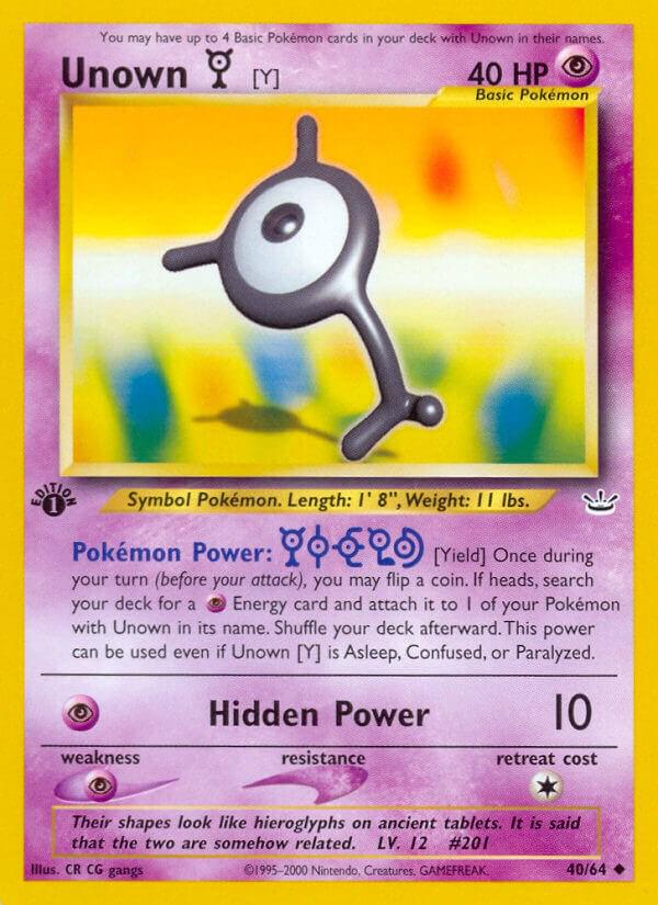 Unown Y [1st-Edition]