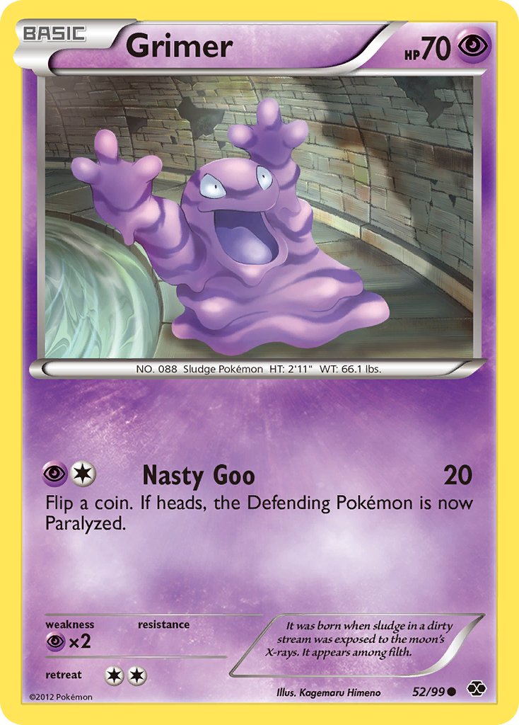 Next Destinies Grimer Pokémon card