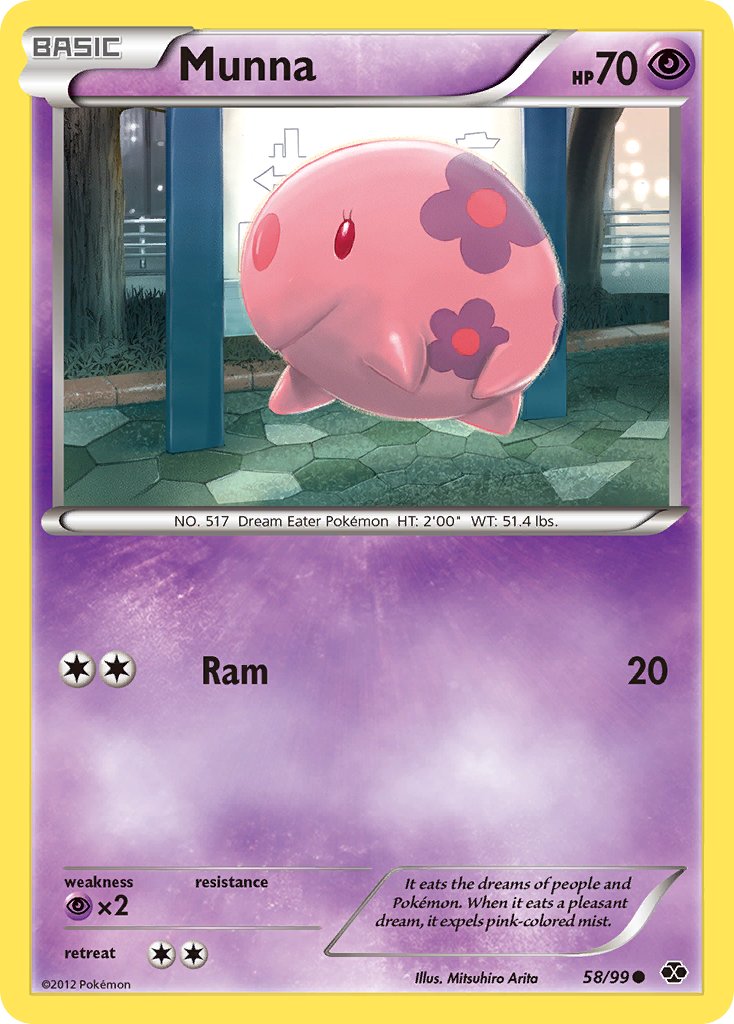 Next Destinies Munna Pokémon card