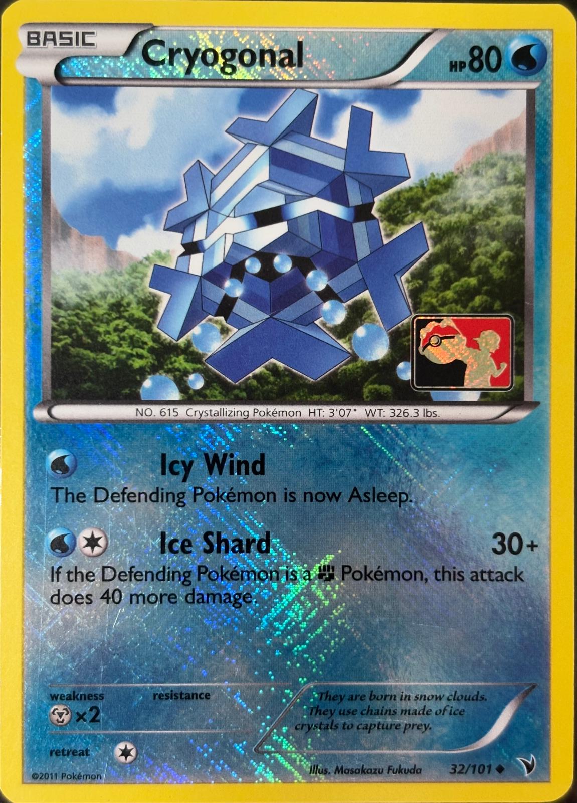 Noble Victories Cryogonal [League] Pokémon card