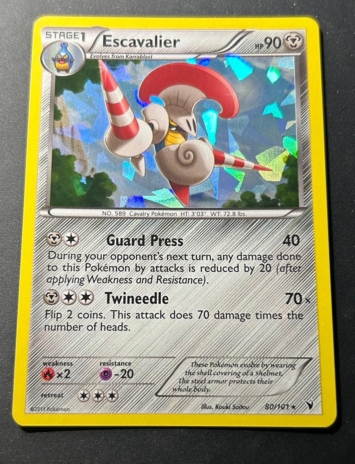 Noble Victories Escavalier [Cracked-Ice] Pokémon card