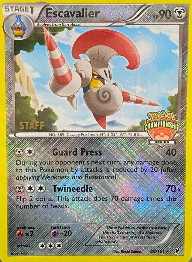 Noble Victories Escavalier [National-Championships-Staff] Pokémon card
