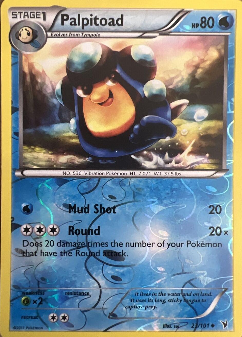 Noble Victories Palpitoad [Reverse Holo] Pokémon card