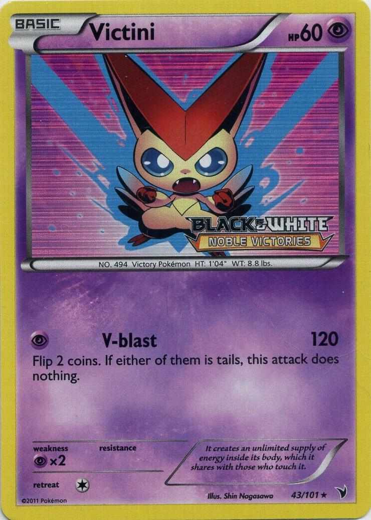 Noble Victories Victini [Prerelease] Pokémon card