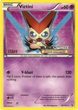 Noble Victories Victini [Prerelease-Staff] Pokémon card