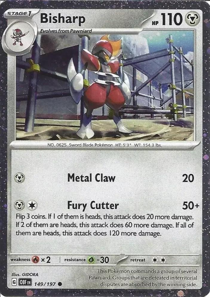Obsidian Flames Bisharp [Cosmos-Holo] Pokémon card