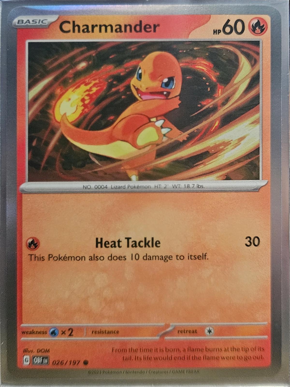 Obsidian Flames Charmander [Holo] Pokémon card