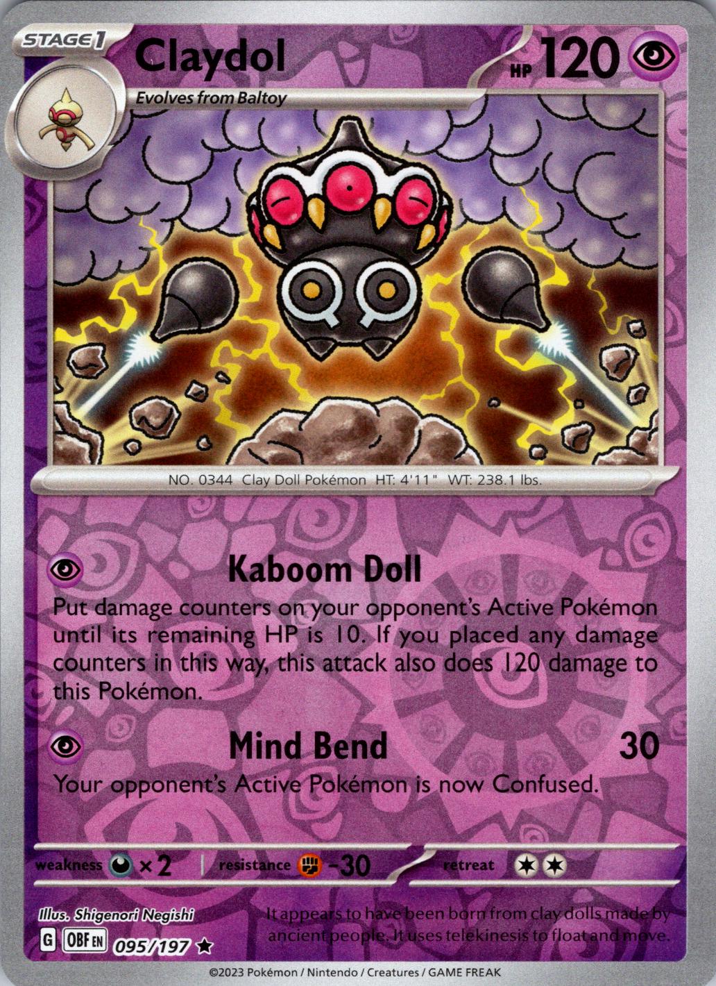 Claydol [Reverse Holo]
