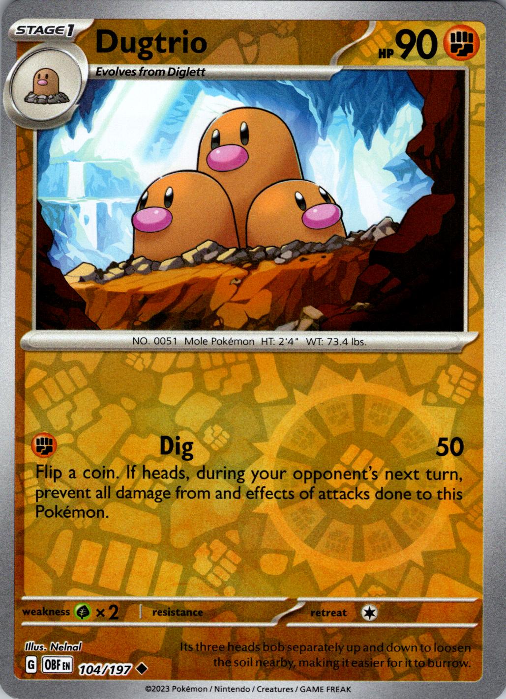 Dugtrio [Reverse Holo]