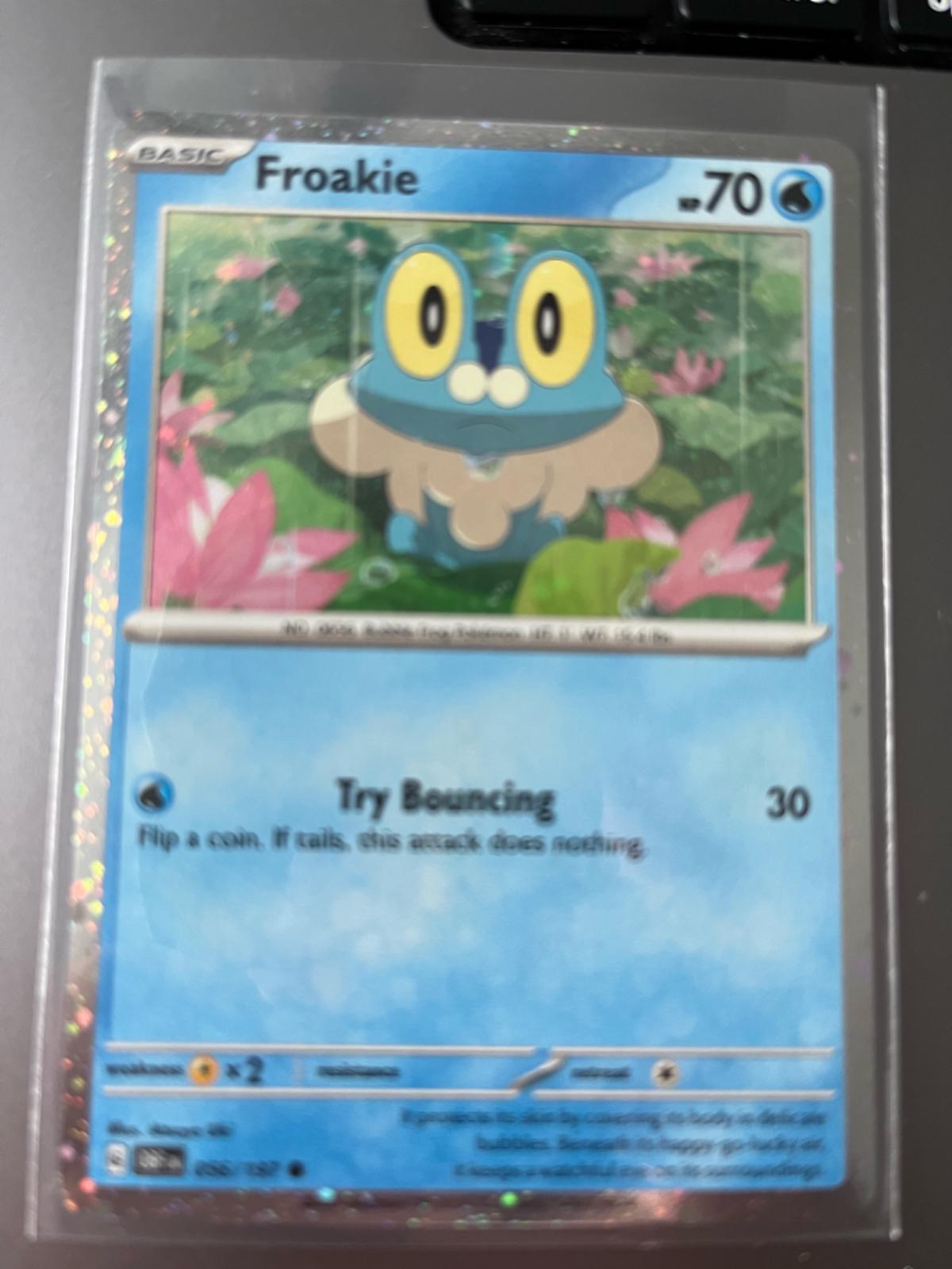 Obsidian Flames Froakie [Cosmos-Holo] Pokémon card