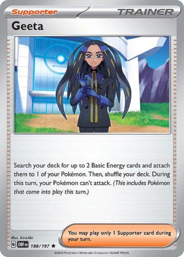 Obsidian Flames Geeta [Holo] Pokémon card