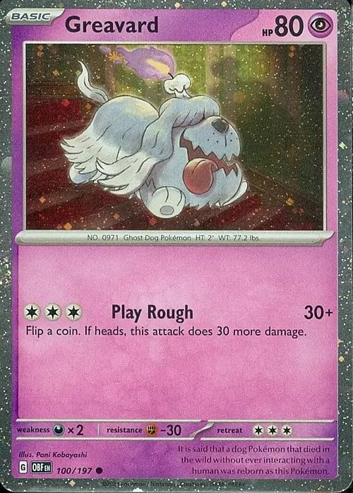 Obsidian Flames Greavard [Cosmos-Holo] Pokémon card