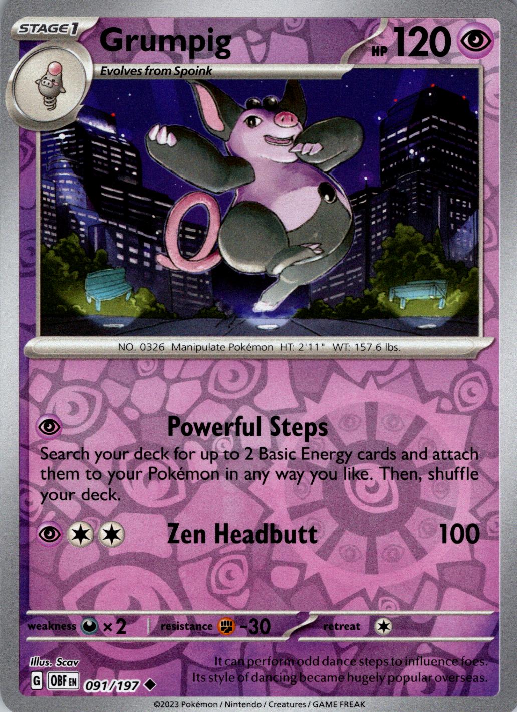 Grumpig [Reverse Holo]