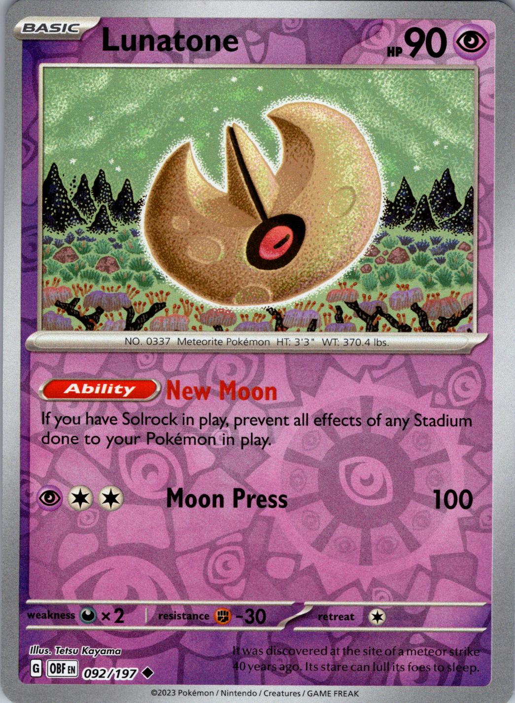 Lunatone [Reverse Holo]