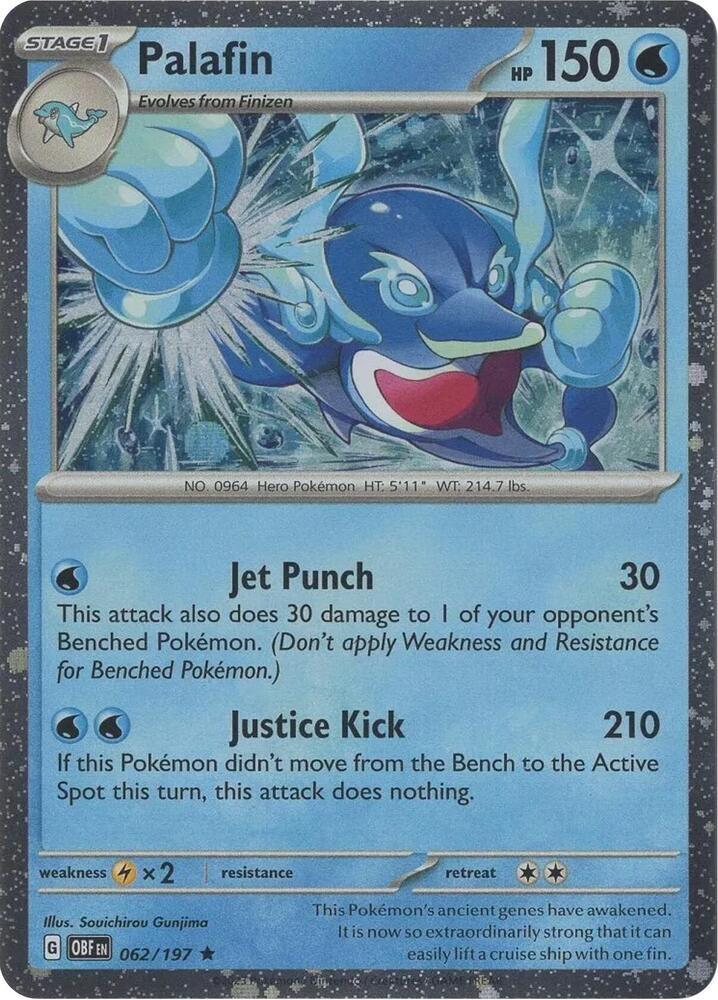 Obsidian Flames Palafin [Cosmos-Holo] Pokémon card