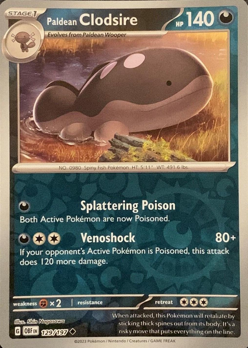 Paldean Clodsire [Reverse Holo]
