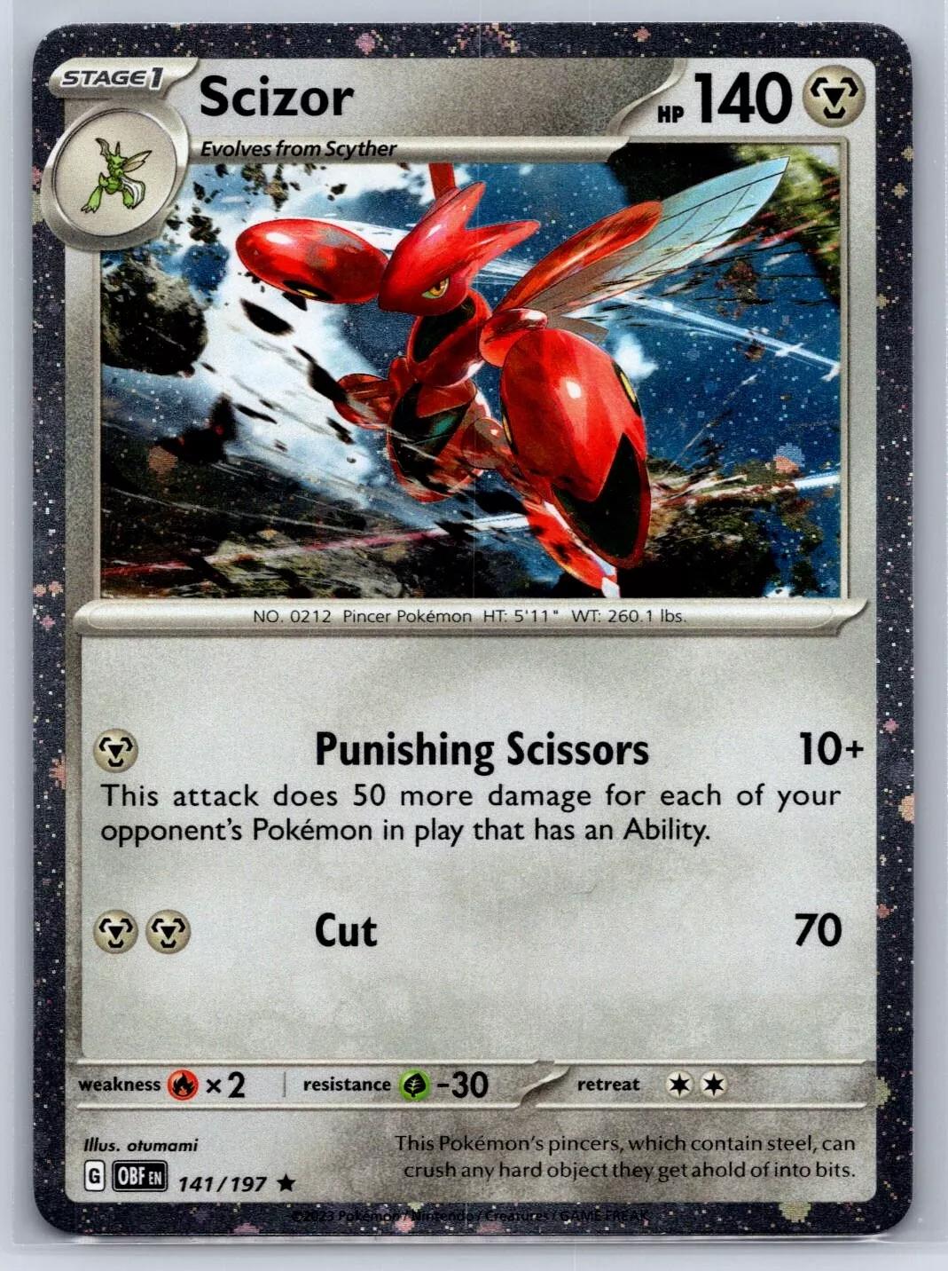 Obsidian Flames Scizor [Cosmos-Holo] Pokémon card