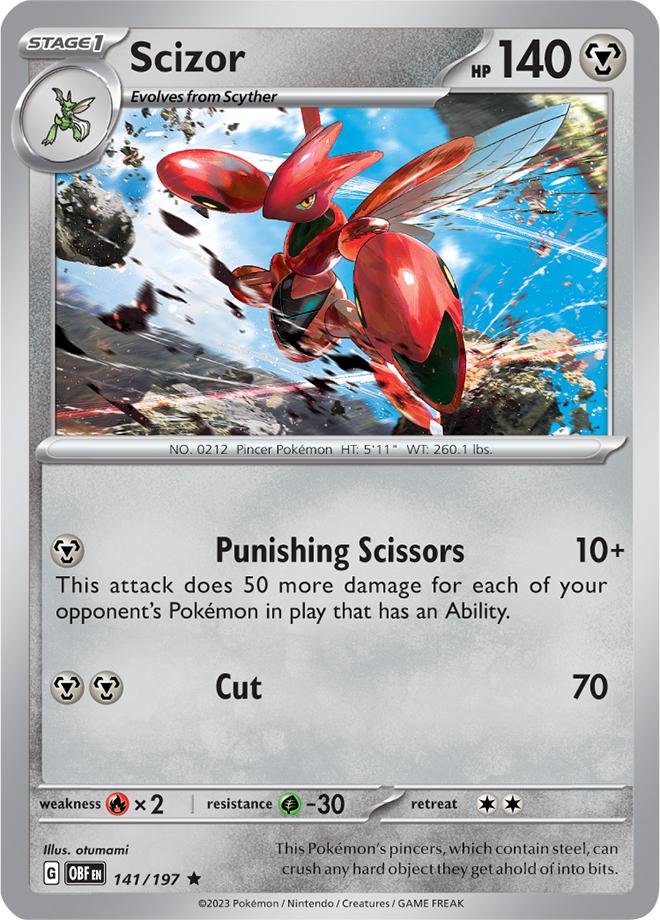 Obsidian Flames Scizor [Holo] Pokémon card