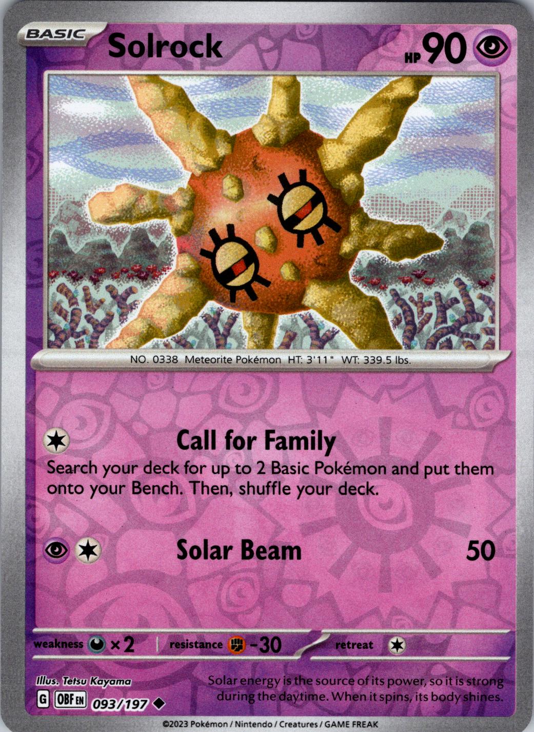 Solrock [Reverse Holo]