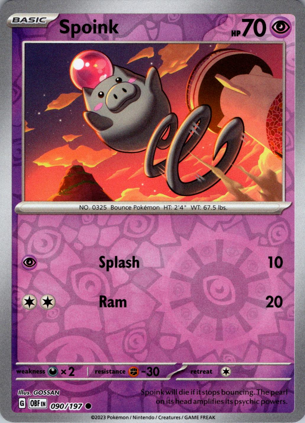 Spoink [Reverse Holo]