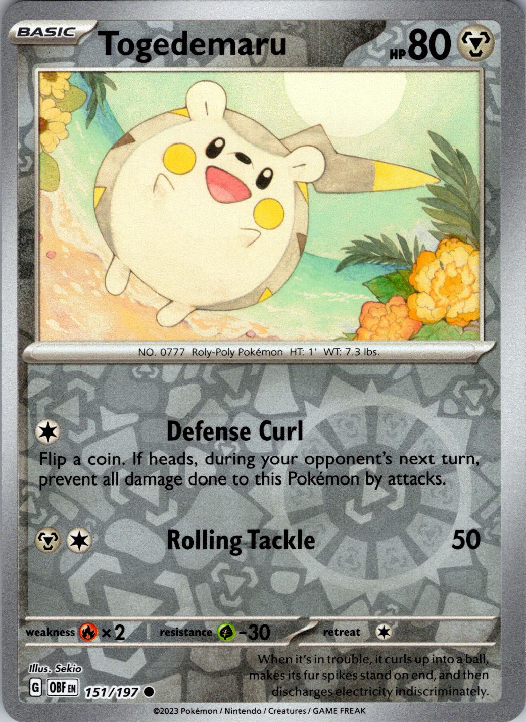 Togedemaru [Reverse Holo]