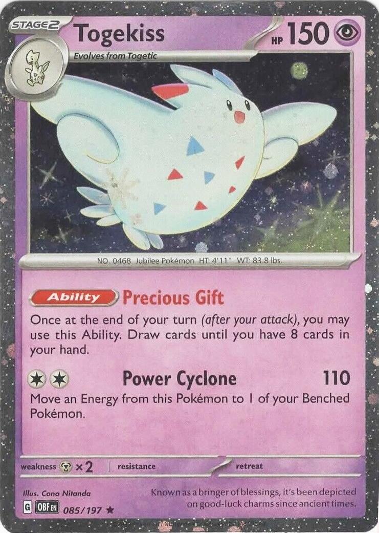 Obsidian Flames Togekiss [Cosmos-Holo] Pokémon card