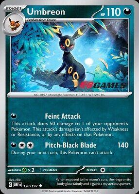 Obsidian Flames Umbreon [Eb-Games] Pokémon card