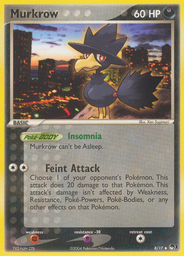 POP Series 1 Murkrow Pokémon card