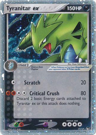 POP Series 1 Tyranitar ex [Holo] Pokémon card