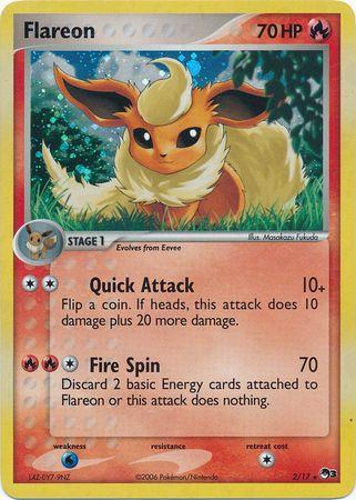 POP Series 3 Flareon [Holo] Pokémon card