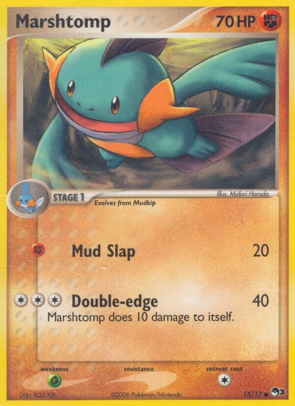 POP Series 3 Marshtomp Pokémon card