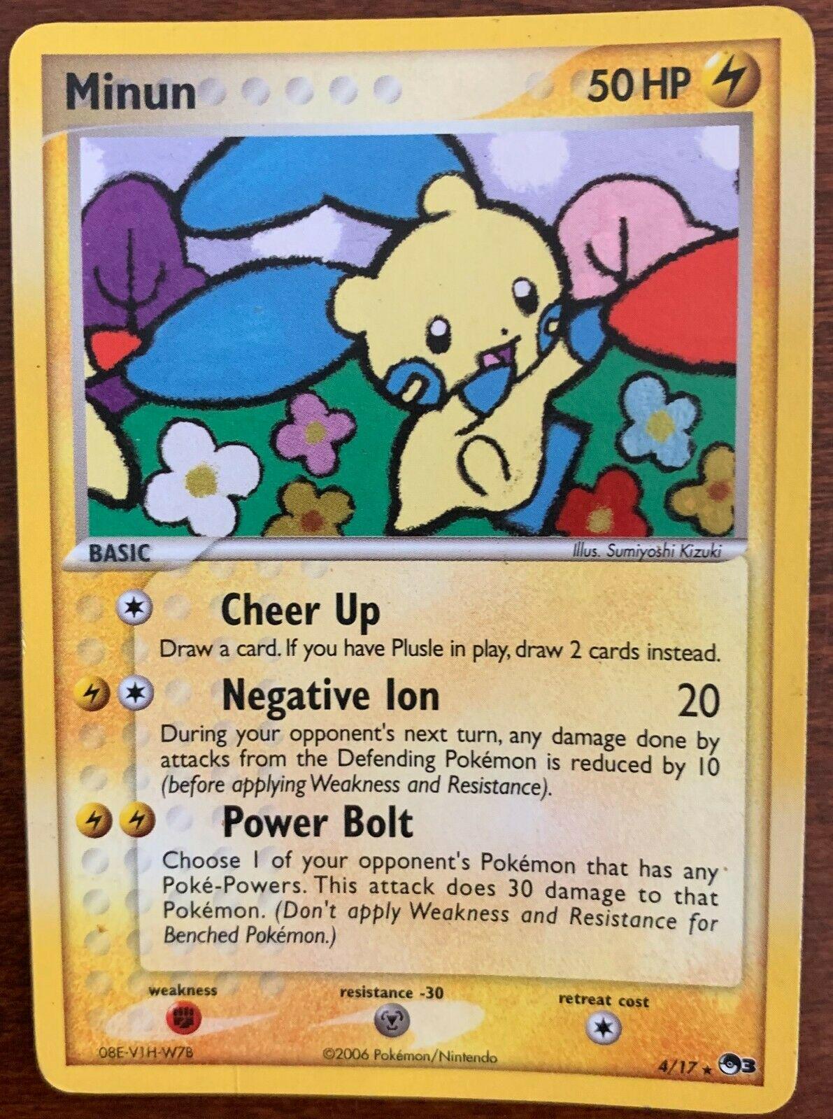 POP Series 3 Minun [Holo] Pokémon card